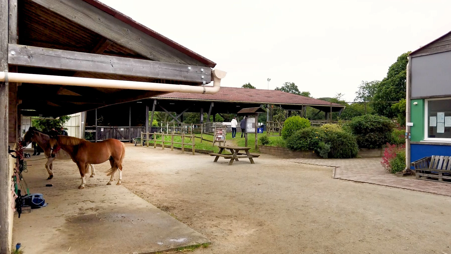 Photo du centre équestre de la Chauffetière situé dans la commune du Pellerin, rattaché à l'ESAT Sésame Services (VYV3 Pays de la Loire) situé à La Montagne à côté de Nantes - Loire Atlantique